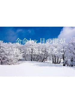 余命1ヶ月の僕が君と最後にすること