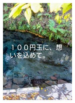 １００円玉に、想いを込めて。