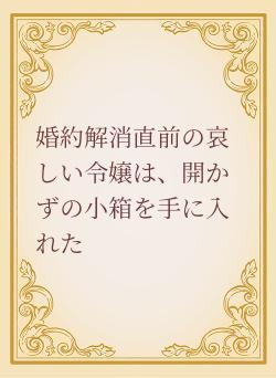 婚約解消直前の哀しい令嬢は、開かずの小箱を手に入れた