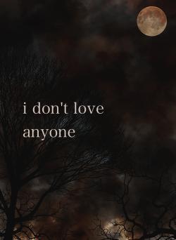i don't love anyone