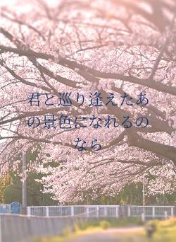 君と巡り逢えたあの景色になれるのなら