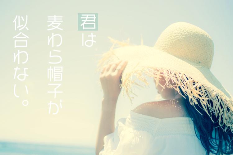 君は麦わら帽子が似合わない。