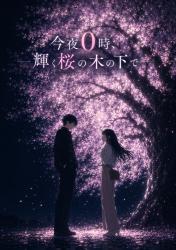 今夜0時、輝く桜の木の下で