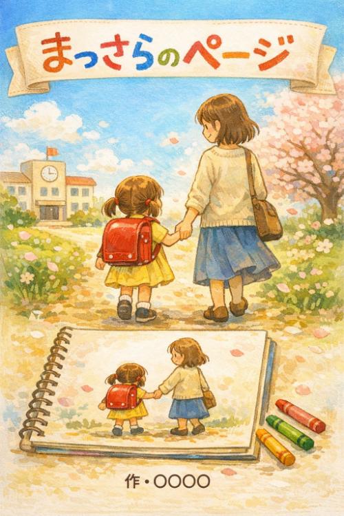 春から小学校に通う子を持つ親向け短編小説『まっさらのページ』