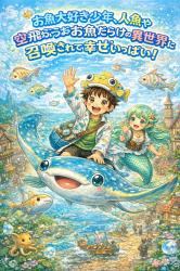 お魚大好き少年、人魚や空飛ぶお魚だらけの異世界に召喚されて幸せいっぱい！