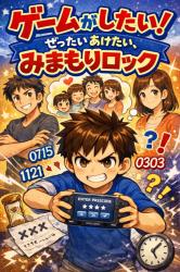 ゲームがしたい! ぜったいあけたい、おとうさんのみまもりロック