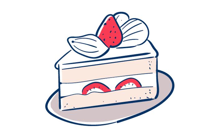 ショートケーキは苦かった。