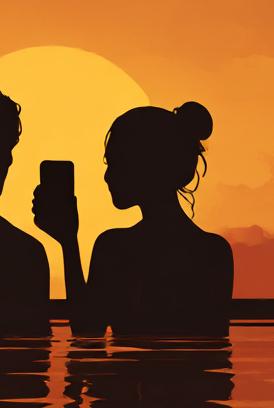 卒業旅行、友達の彼女と湯けむりの中で。