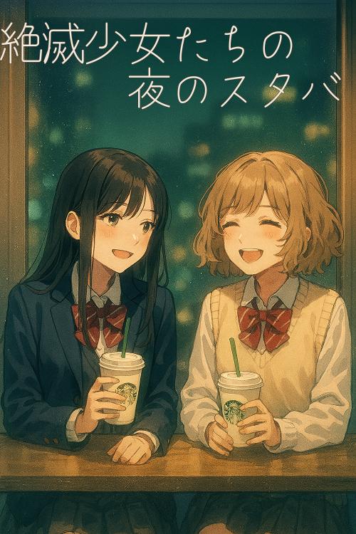 絶滅少女たちの夜のスタバ
