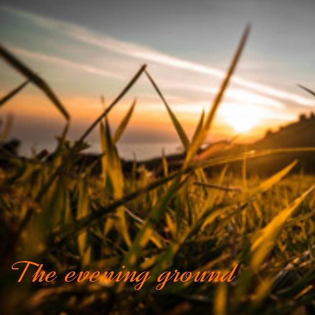 オレンジ色のグラウンド