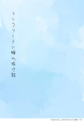 コンクリートに蝉の抜け殻