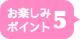 お楽しみポイント5